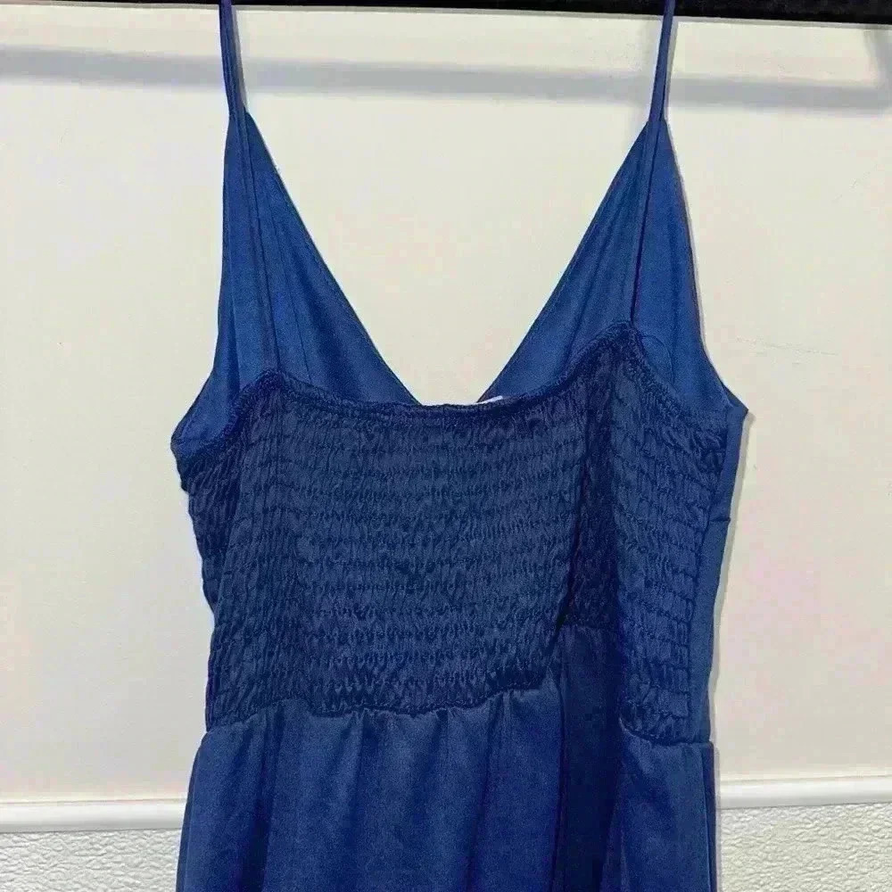 Alter’d State Blue Spaghetti Strap Wrap Style Dress Size M - Picture 4 of 10